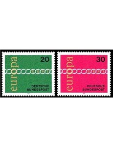 GERMANY BRD 1971 Europe 2v MNH**
