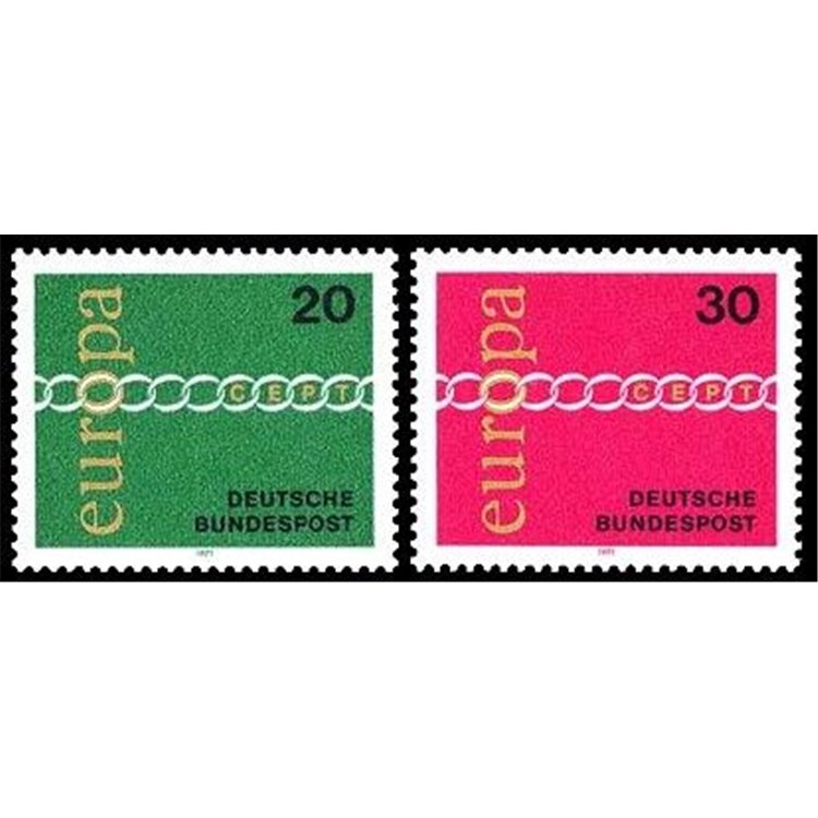GERMANIA BRD 1971 Europa 2v MNH**
