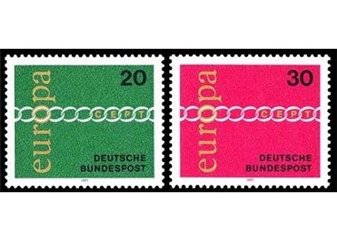 GERMANY BRD 1971 Europe 2v MNH**