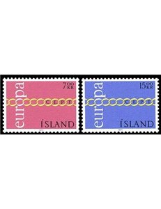ICELAND 1971 Europe 2v MNH**