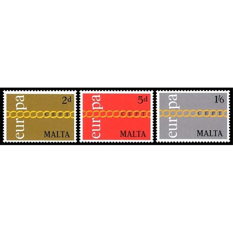 MALTA 1971 Europe 3v MNH**