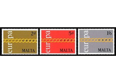 MALTA 1971 Europa 3v MNH**