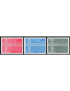 MONACO 1971 Europe 3v MNH**
