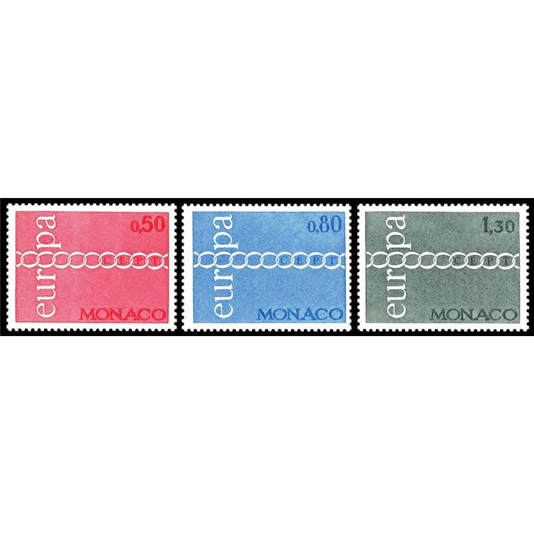 MONACO 1971 Europa 3v MNH**