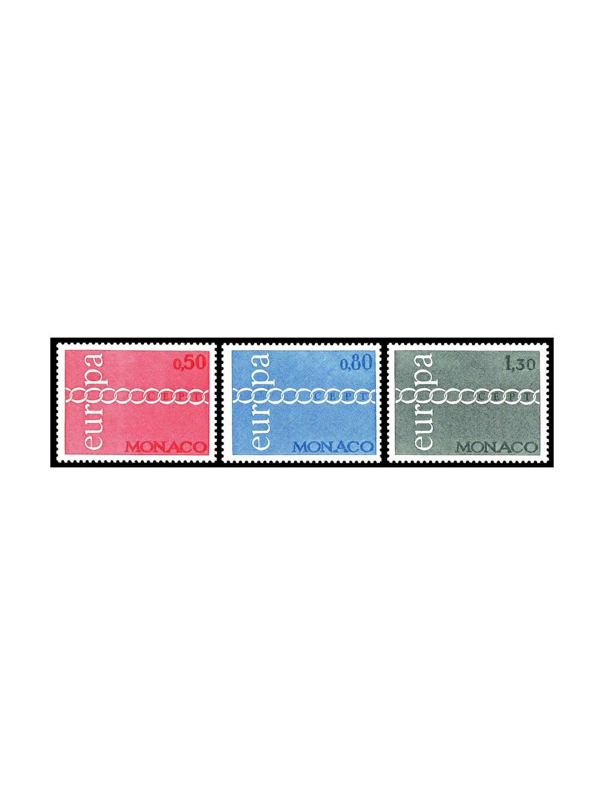 MONACO 1971 Europe 3v MNH**