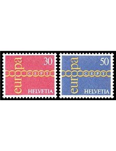 SVIZZERA 1971 Europa 2v MNH**