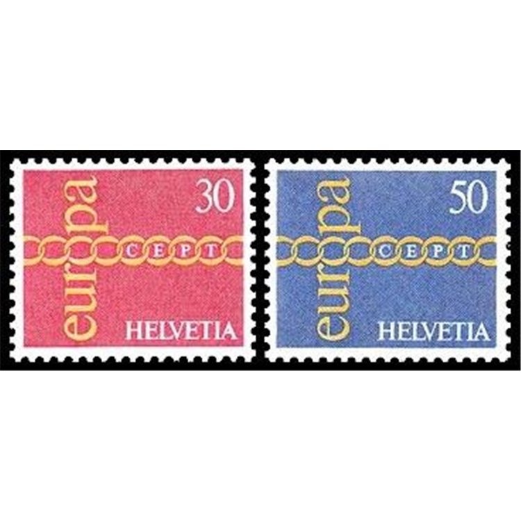 SVIZZERA 1971 Europa 2v MNH**