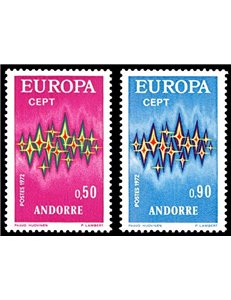 ANDORRA FRANCESE 1972 Europa 2v MNH**