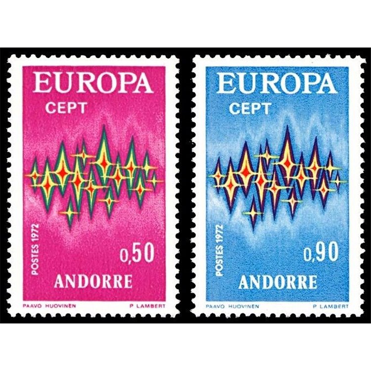 FRENCH ANDORRA 1972 Europe 2v MNH**