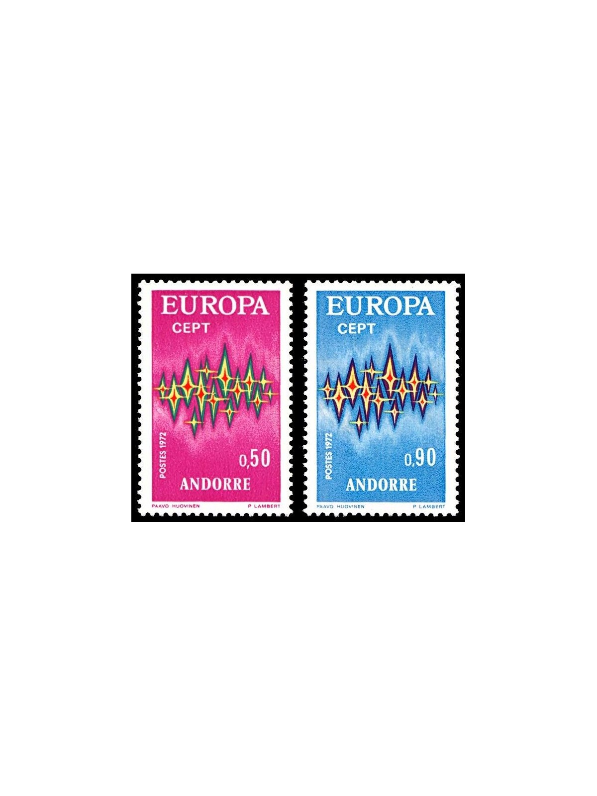 FRENCH ANDORRA 1972 Europe 2v MNH**