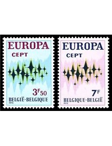 BELGIUM 1972 Europe 2v MNH**