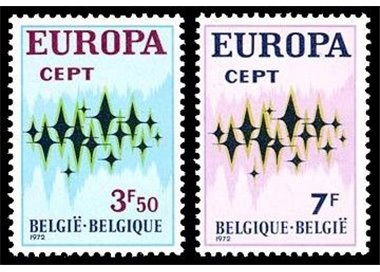 BELGIUM 1972 Europe 2v MNH**