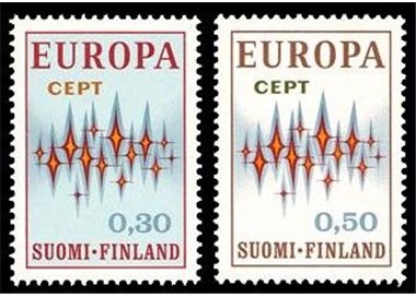 FINLAND 1972 Europe 2v MNH**