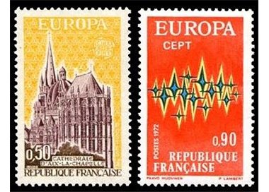 FRANCIA 1972 Europa 2v MNH**