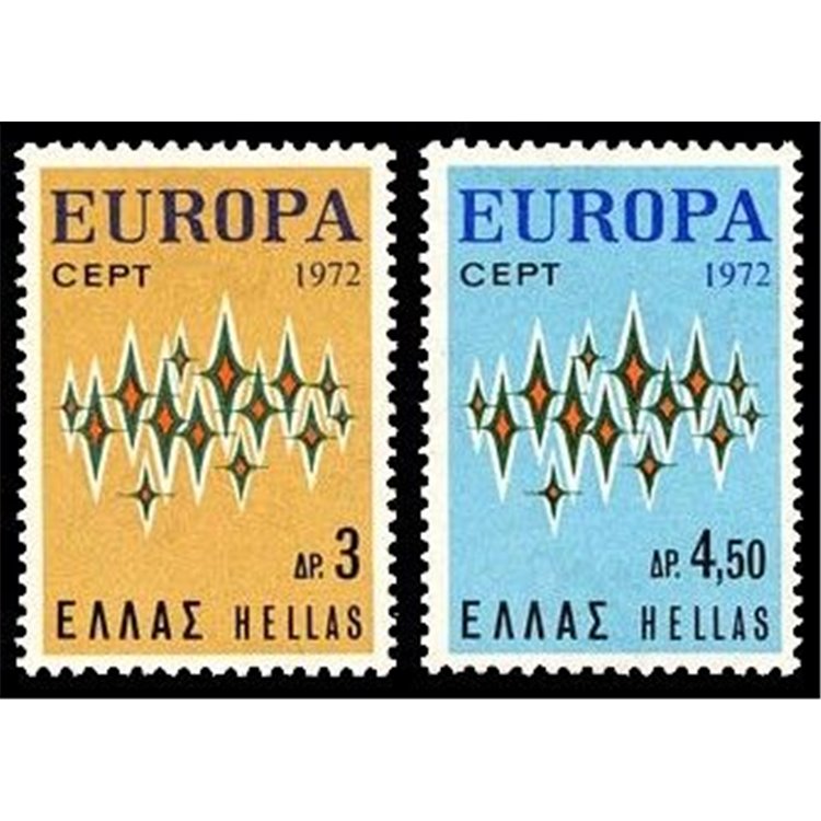 GREECE 1972 Europe 2v MNH**