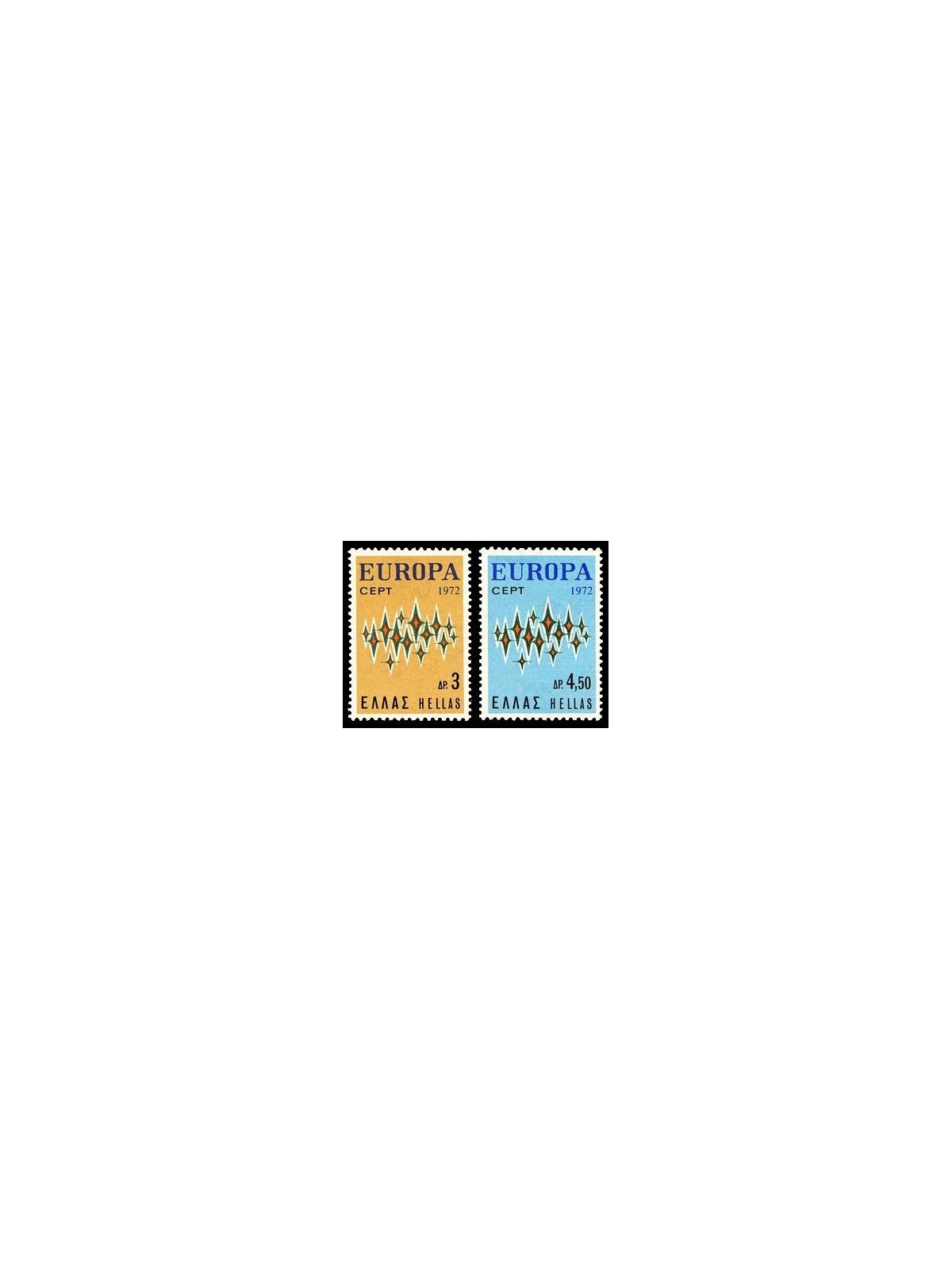 GREECE 1972 Europe 2v MNH**