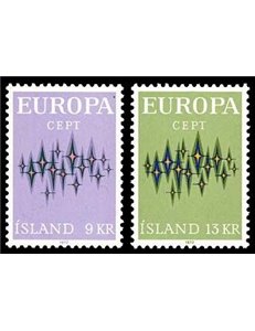 ICELAND 1972 Europe 2v MNH**