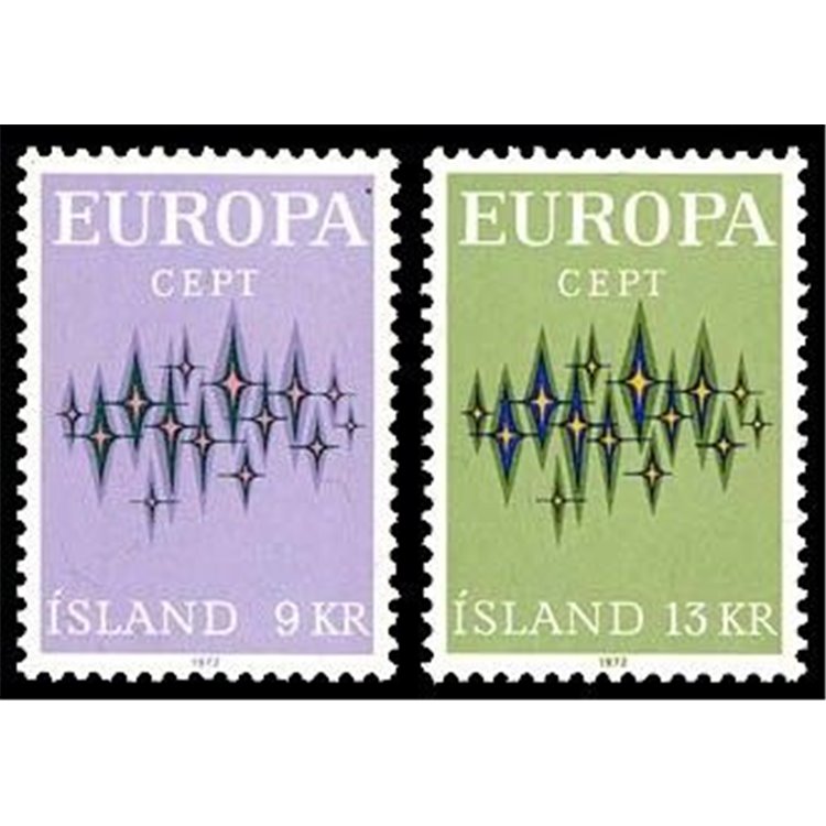 ICELAND 1972 Europe 2v MNH**