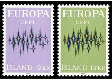 ICELAND 1972 Europe 2v MNH**