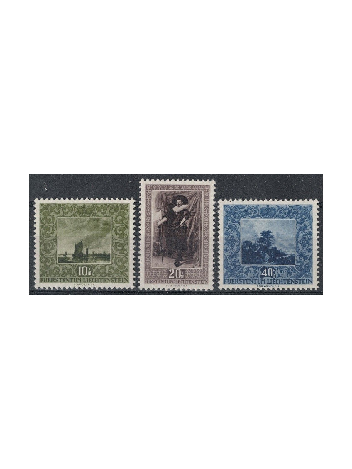 LIECHTENSTEIN 1951 Pro opere di beneficenza 3v MNH**