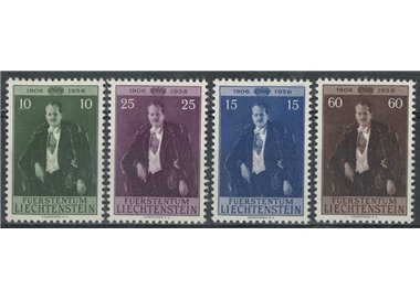 LIECHTENSTEIN 1956 Prince's Birthday 4v MNH**