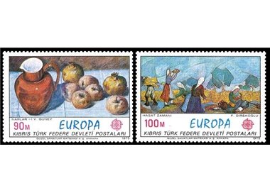 CIPRO TURCA 1975 Europa 2v MNH**