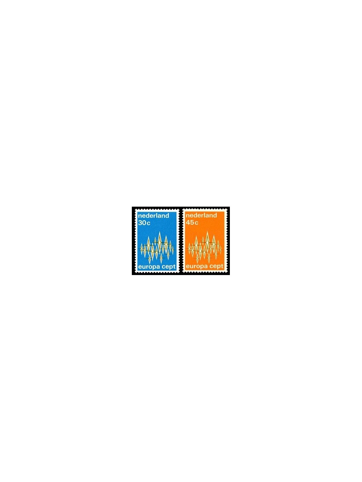 OLANDA 1972 Europa 2v MNH**