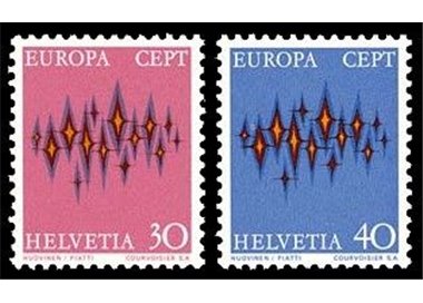 SVIZZERA 1972 Europa 2v MNH**