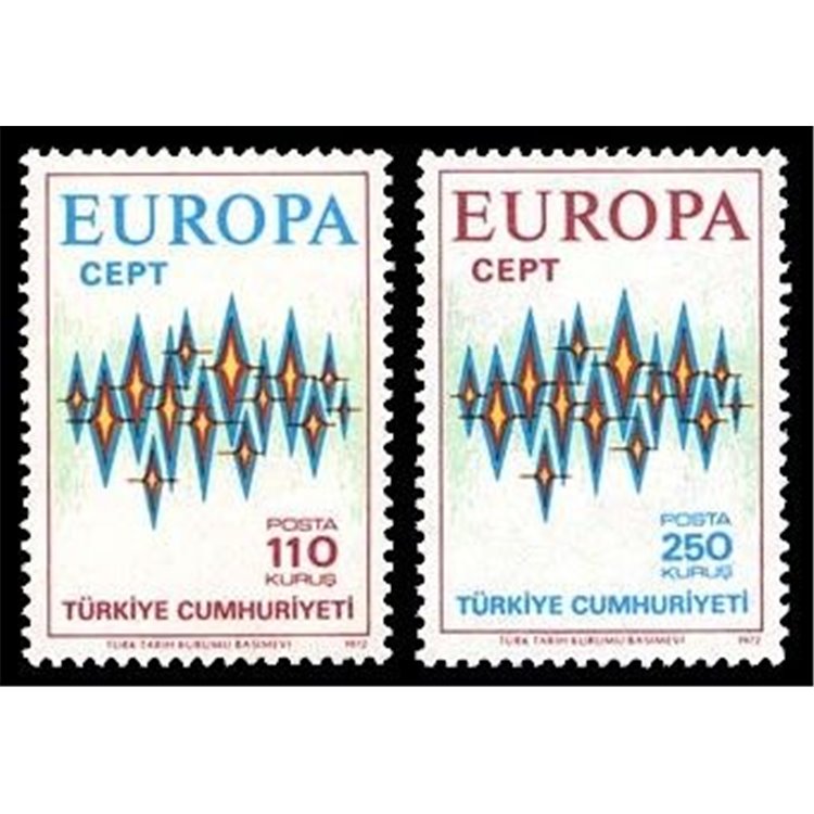 TURCHIA 1972 Europa 2v MNH**