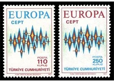 TURCHIA 1972 Europa 2v MNH**