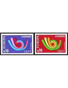 ANDORRA FRANCESE 1973 Europa 2v MNH**