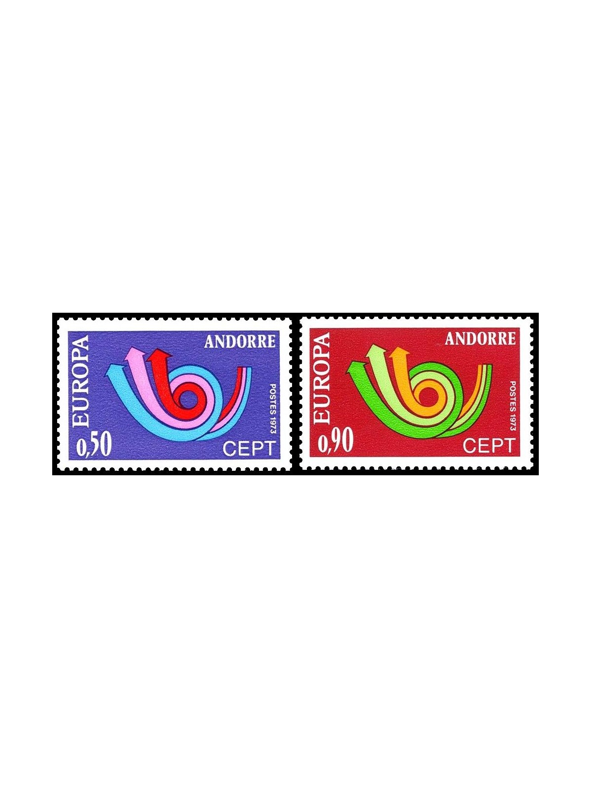 ANDORRA FRANCESE 1973 Europa 2v MNH**