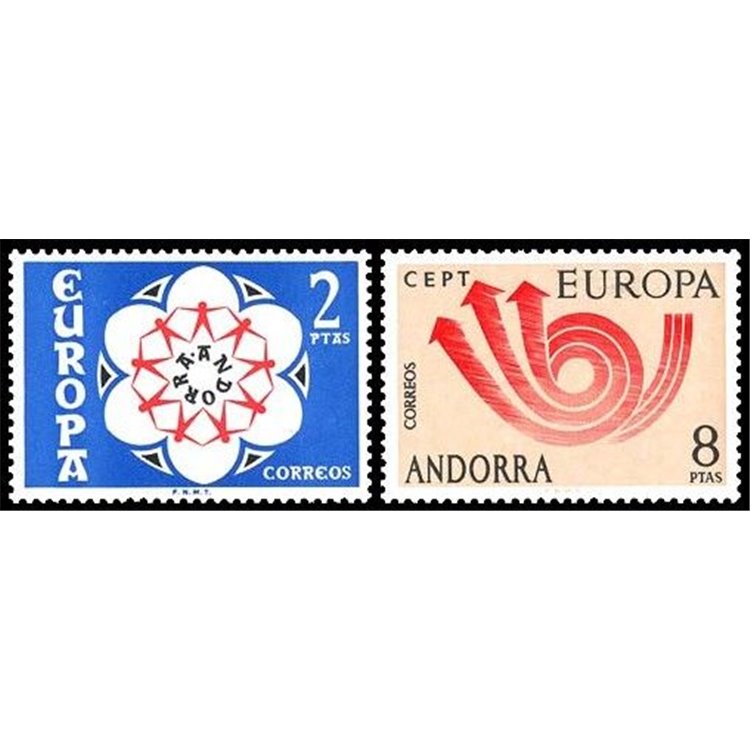 ANDORRA SPAGNOLA 1973 Europa 2v MNH**