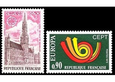 FRANCIA 1973 Europa 2v MNH**
