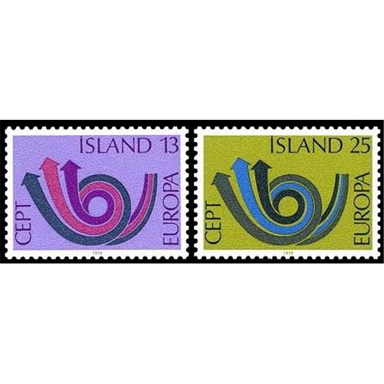 ISLANDA 1973 Europa 2v MNH**