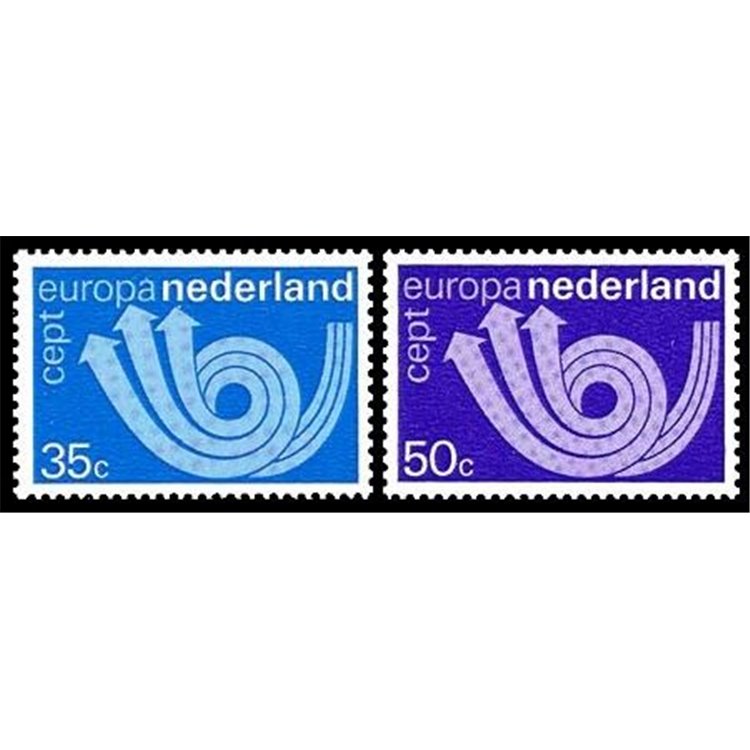 NETHERLANDS 1973 Europe 2v MNH**