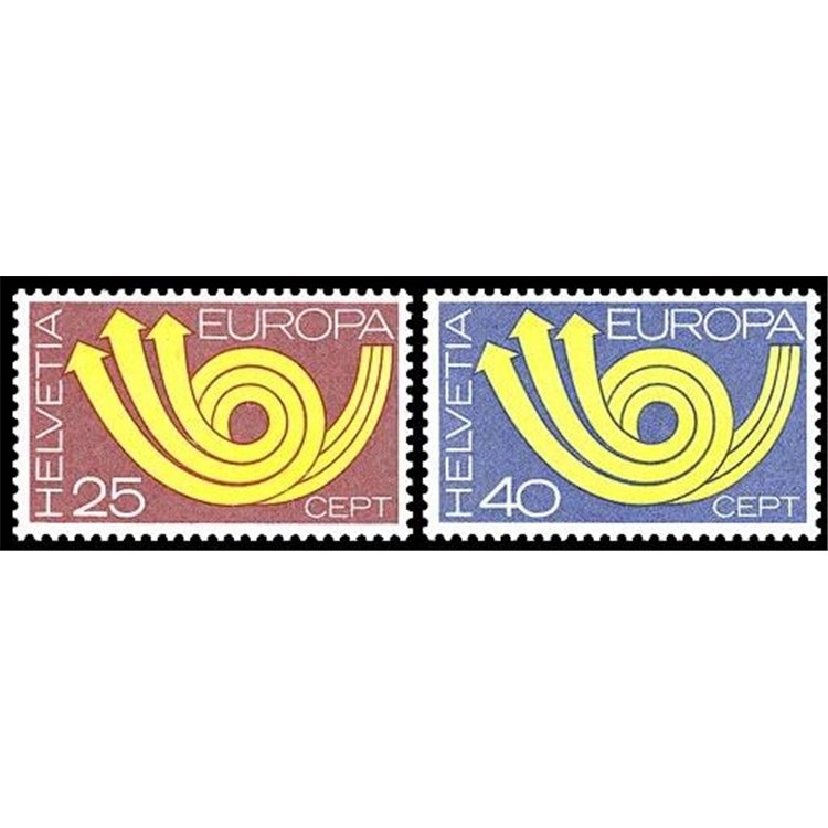 SWITZERLAND 1973 Europe 2v MNH**