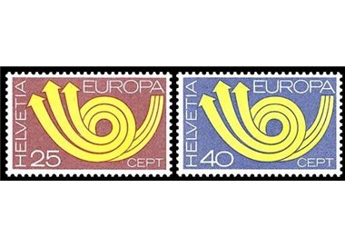 SWITZERLAND 1973 Europe 2v MNH**