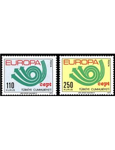 Türkiye 1973 Europe 2v MNH**