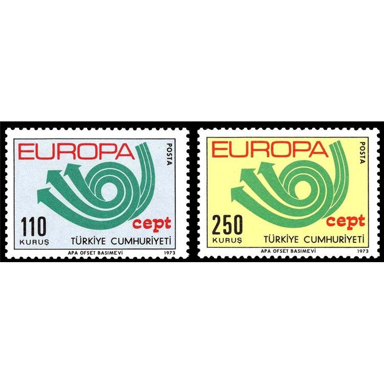 TURCHIA 1973 Europa 2v MNH**