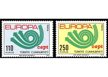 TURCHIA 1973 Europa 2v MNH**
