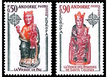 ANDORRA FRANCESE 1974 Europa 2v MNH**