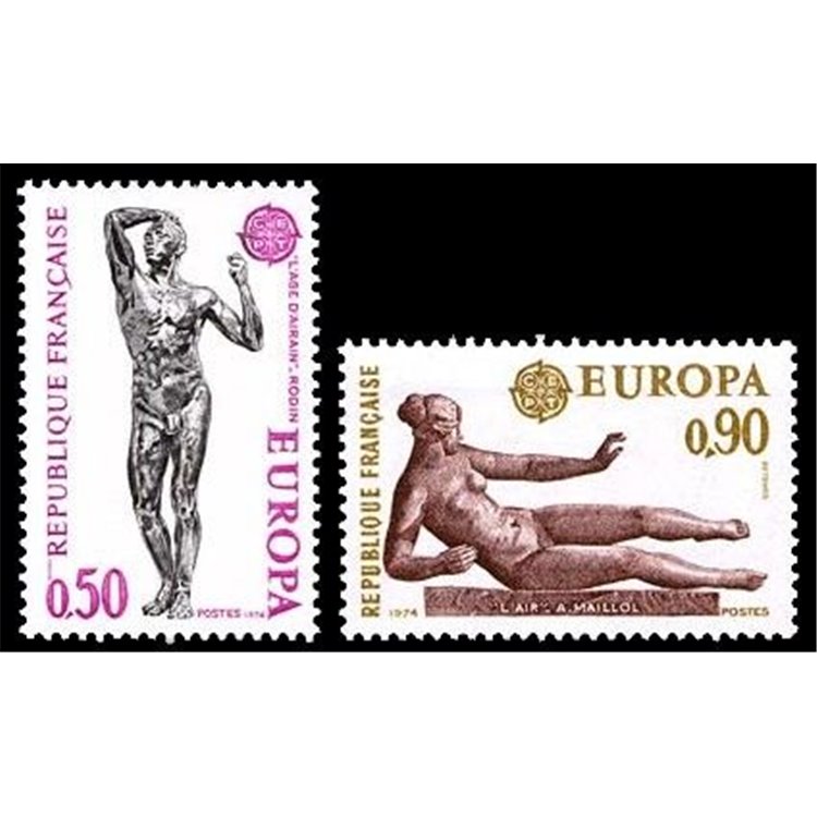 FRANCE 1974 Europe 2v MNH**