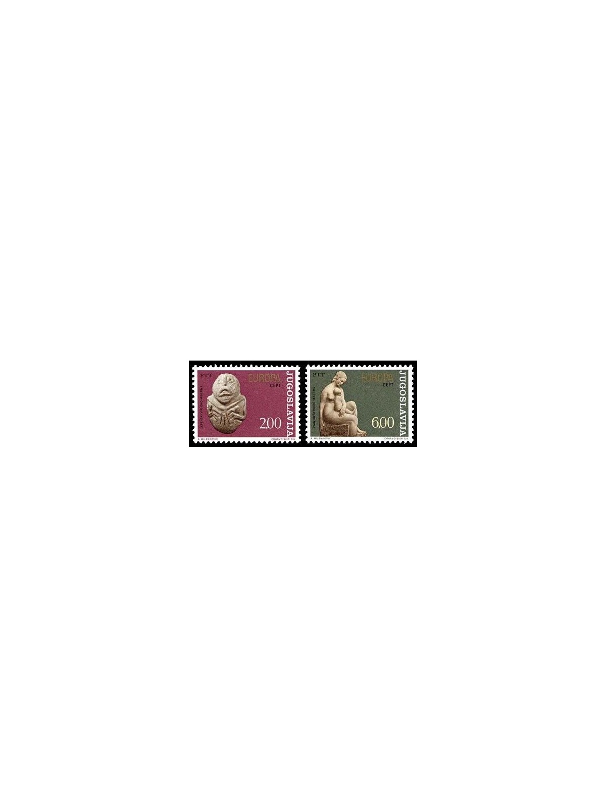 YUGOSLAVIA 1974 Europe 2v MNH**