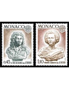 MONACO 1974 Europa 2v MNH**