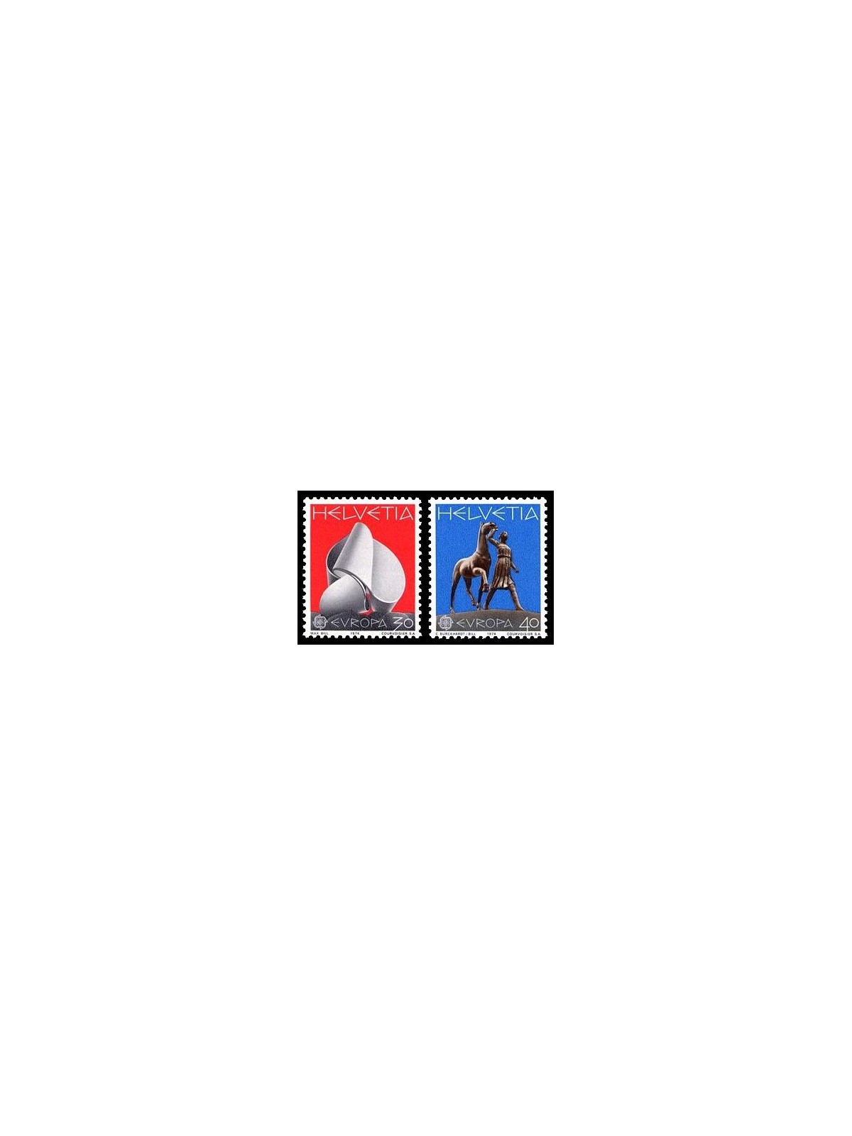 SWITZERLAND 1974 Europe 2v MNH**