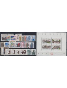 BERLIN 1987 Complete year 22v + 1 s/s MNH**