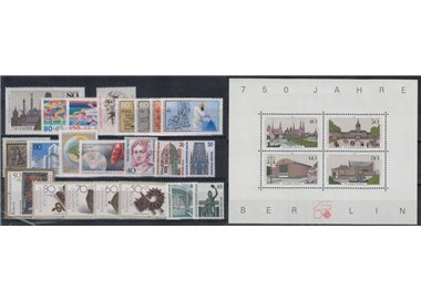 BERLINO 1987 Annata completa 22v + 1 BF MNH**