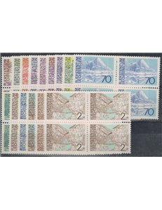 LIECHTENSTEIN 1972-73 Vedute (in quartina) 15v MNH**
