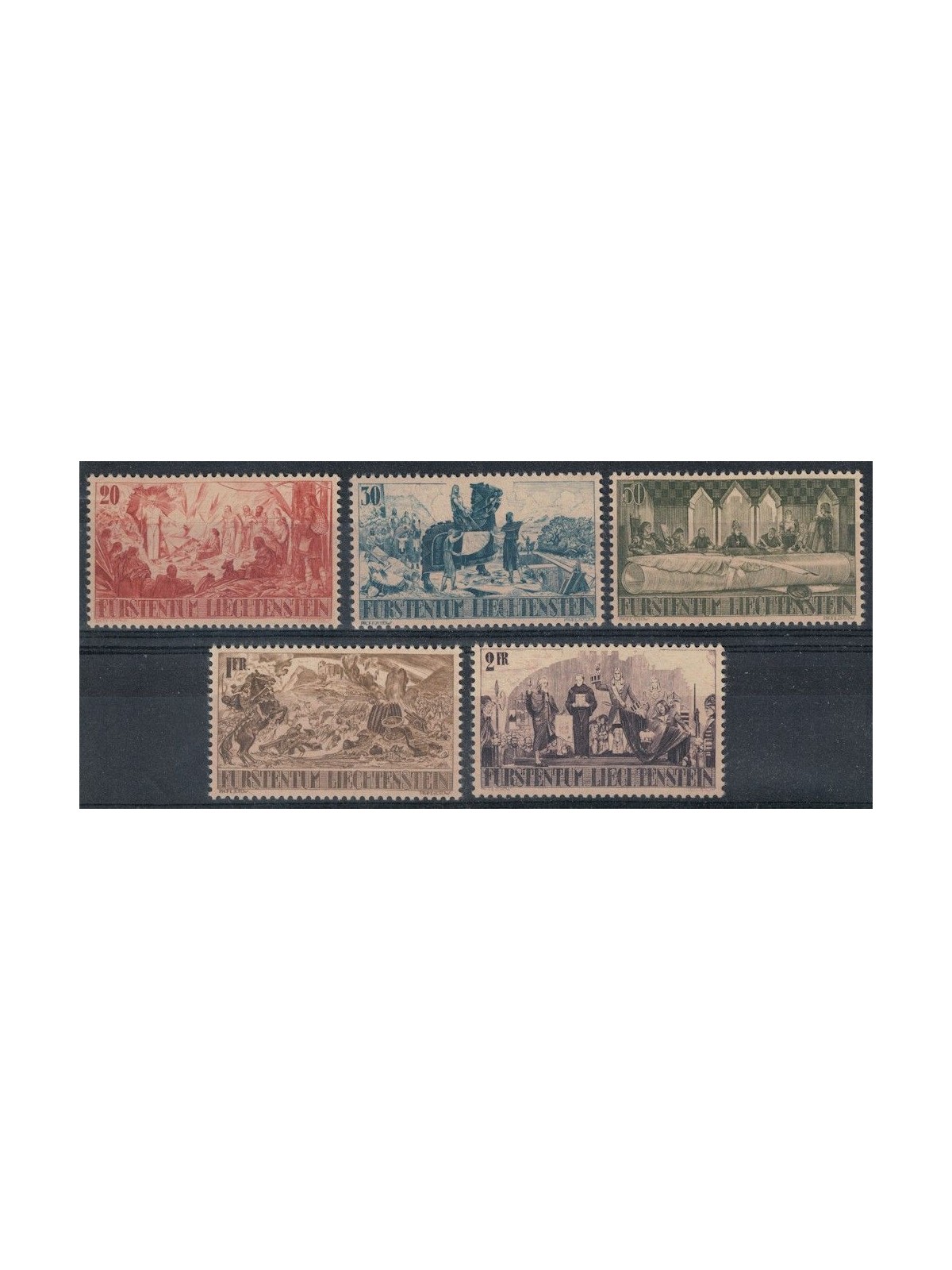 LIECHTENSTEIN 1942 Monforte Possessions 5v MNH**